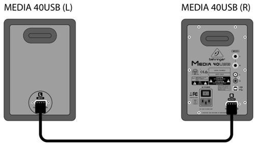 Схема подключения BEHRINGER MEDIA 40USB