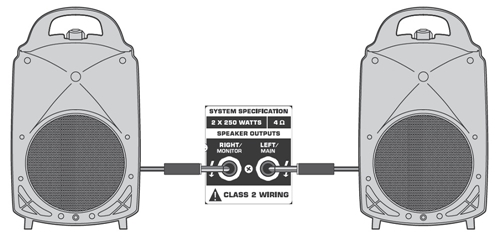 Схема подключения BEHRINGER PPA2000BT_4